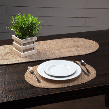 Natural Jute Braided Placemats Set of 6 - VHC Brands